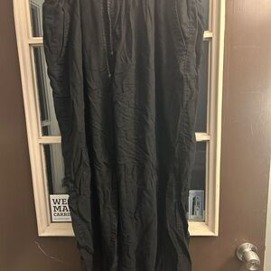 Black linen pants old navy